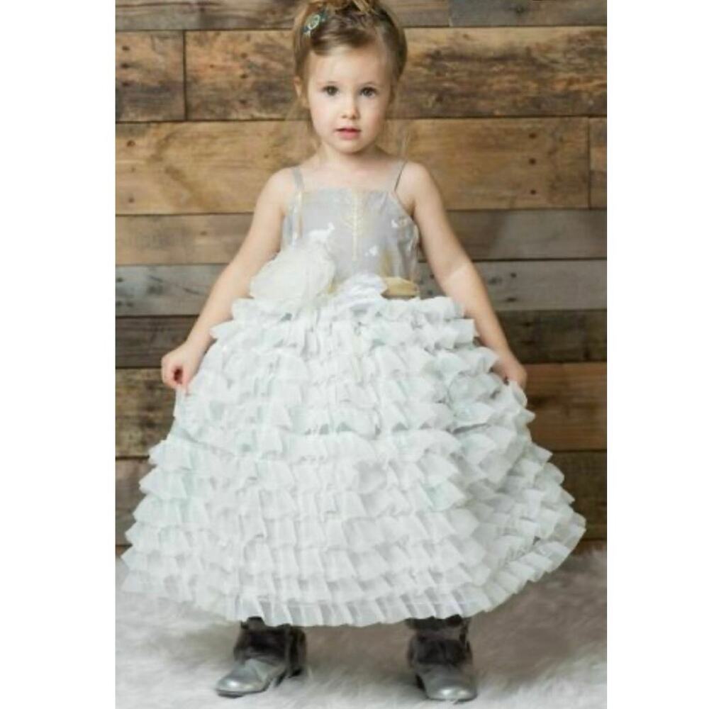 Magpie & Mabel Dahlia Dress - Deer Print - Size 6